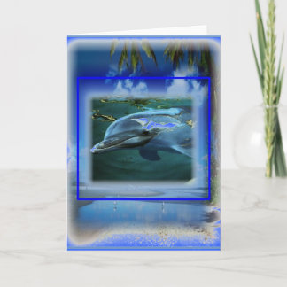 Speak Thy Peace Dolphin Throat Chakra Card