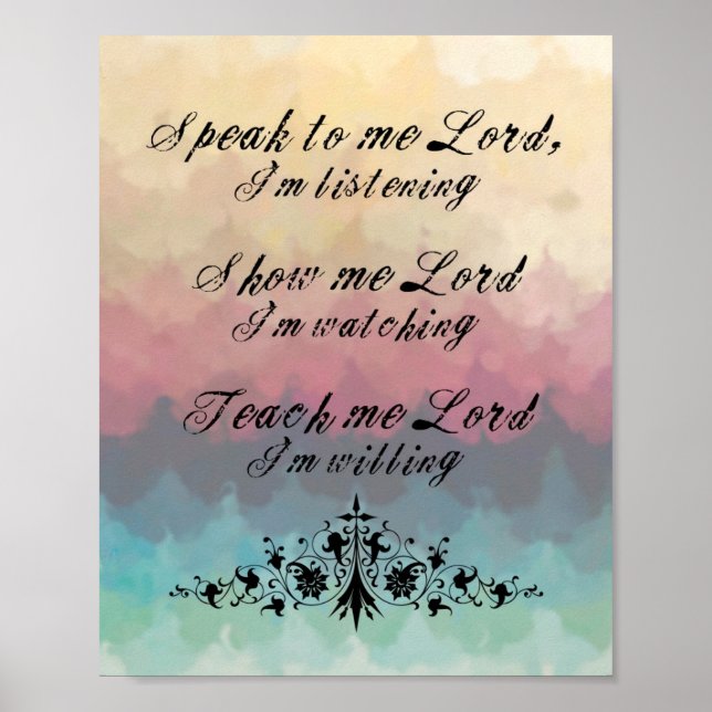 Speak To Me Lord Poster (Front)