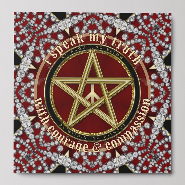 Speak Truth Affirmation Courage & Strength Inspire Peel And Stick Photo Tile (Front Set)