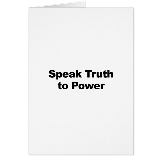 Speak Truth To Power Cards (Front)