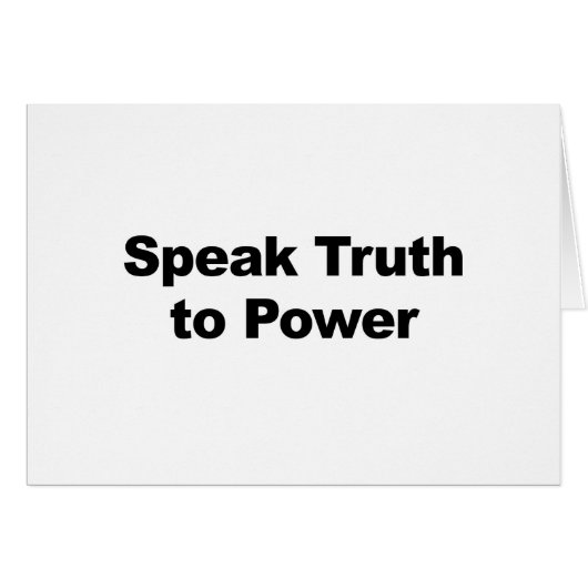 Speak Truth To Power Cards (Front Horizontal)