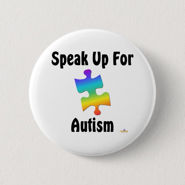 Speak Up For Autism Button (Front)