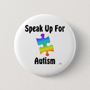 Speak Up For Autism Button