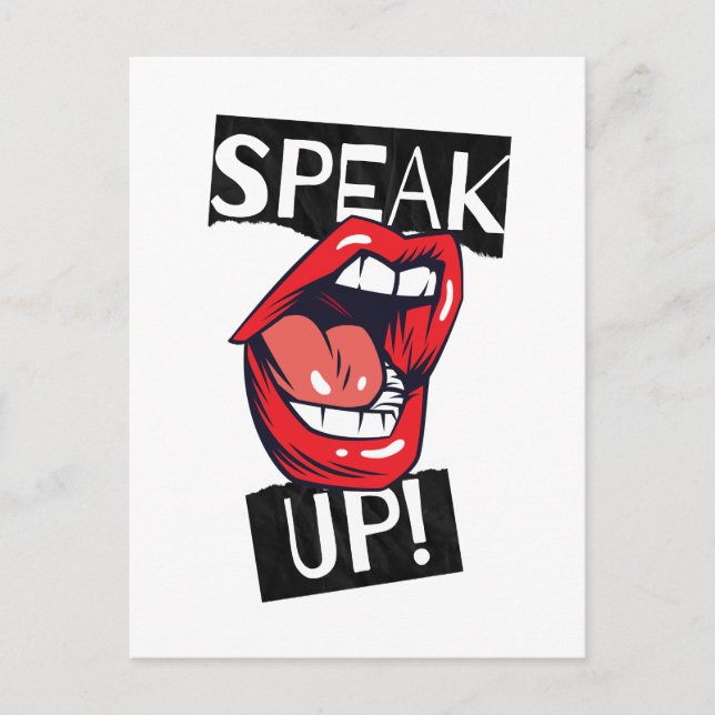Speak up postcard (Front)