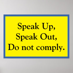 Speak Up Poster