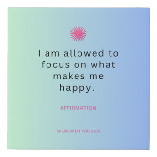 Speak What You Seek – 10x10 Affirmation Canvas ✨