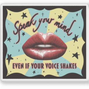 Speak Your Mind, Voting, Activist Sticker