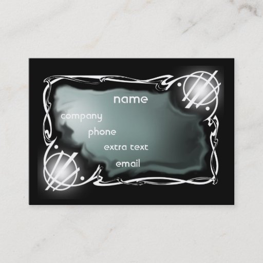 Customizable speakeasy business card