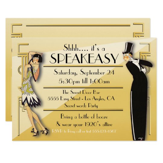 Speakeasy Party Invitation 2