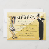 Speakeasy Flapper Great Gatsby Party Invitation (Front)