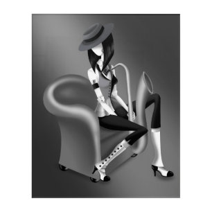 "Speakeasy" – Jazz-Inspired Acrylic Print