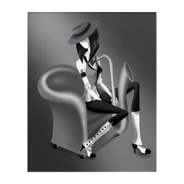 "Speakeasy" – Jazz-Inspired Acrylic Print (Front)