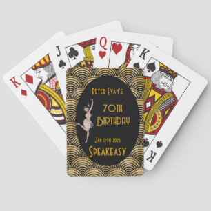 Speakeasy Roaring 20's birthday poker game Cards