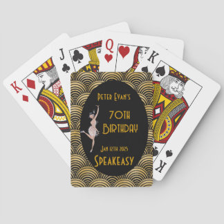 Speakeasy Roaring 20's birthday poker game Poker Cards