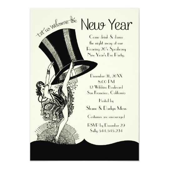 Speakeasy Roaring 20 S New Year S Eve Party Invitation Zazzle Com