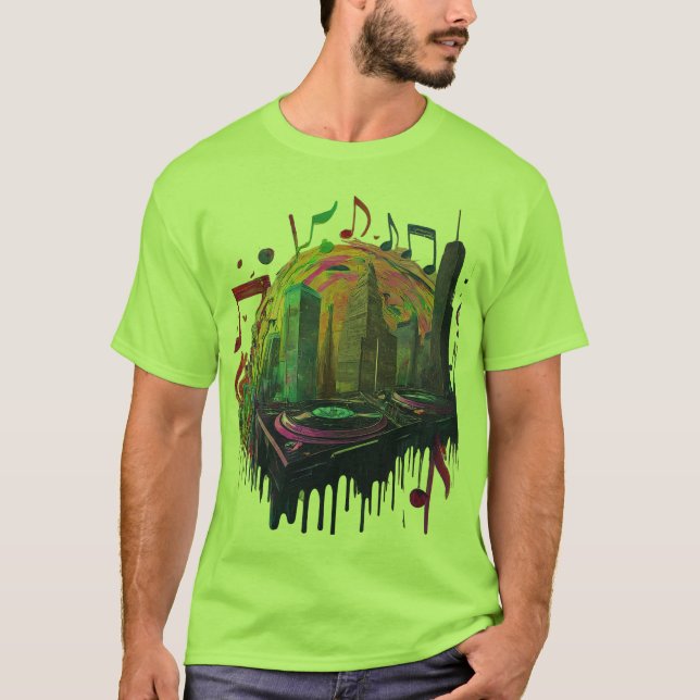 Speakeasy Soundwaves: Retro Beats, Modern Grooves T-Shirt (Front)