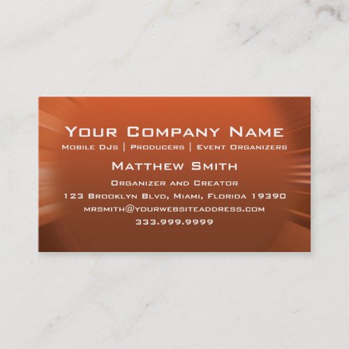 Speaker Attack Business Card