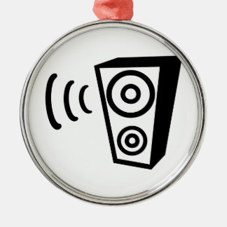 Speaker beat music metal ornament