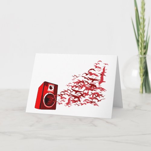 Speaker Birds Card