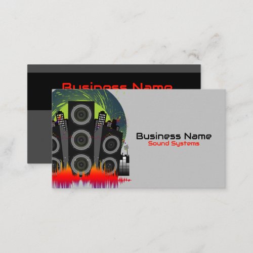 Speaker Blast Business Card