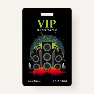 Speaker Blast VIP All Access Pass Badge