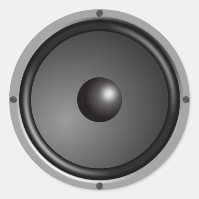 Speaker Classic Round Sticker (Front)