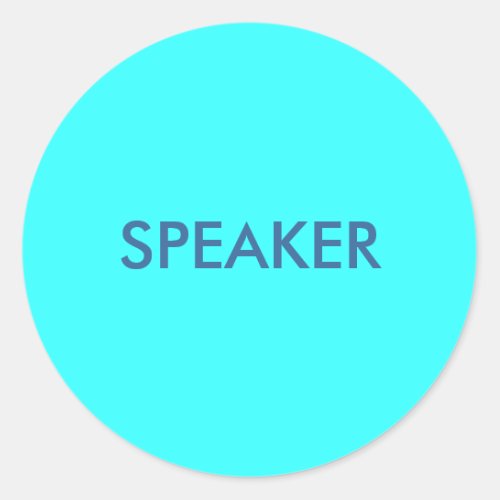 SPEAKER CLASSIC ROUND STICKER