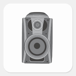 Speaker Design White Sticker