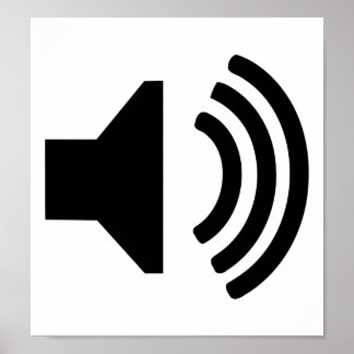 Speaker icon poster