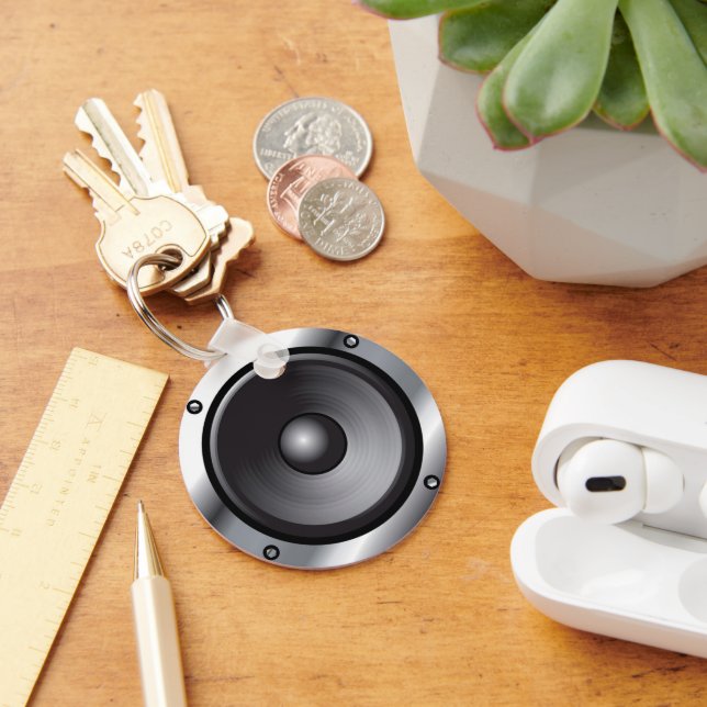 Speaker Keychain | Zazzle