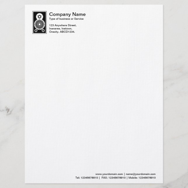 Speaker Letterhead (Front)