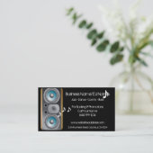 Speaker Music Notes (Music or DJ) Business Cards (Standing Front)