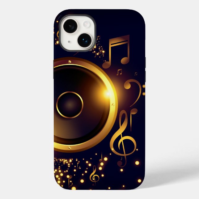 Speaker musical notes (all phones) Case-Mate iPhone case (Back)
