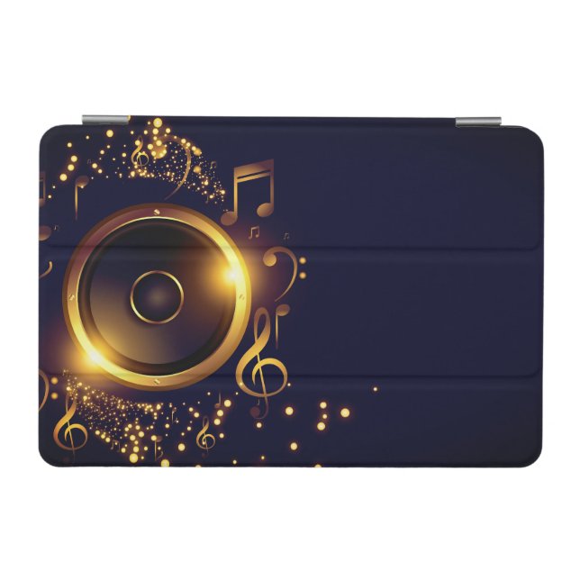 Speaker musical notes iPad mini cover (Horizontal)