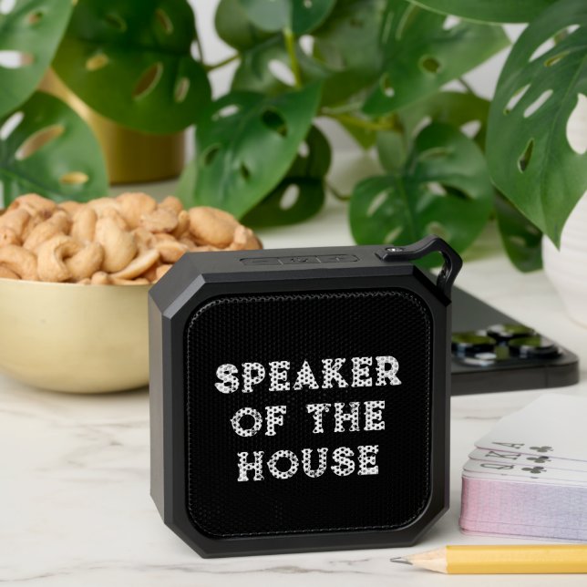 Speaker of the House Funny Pun Bluetooth Speaker (Insitu(Table))