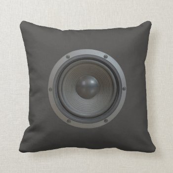 Speaker Throw Pillow by UDDesign at Zazzle