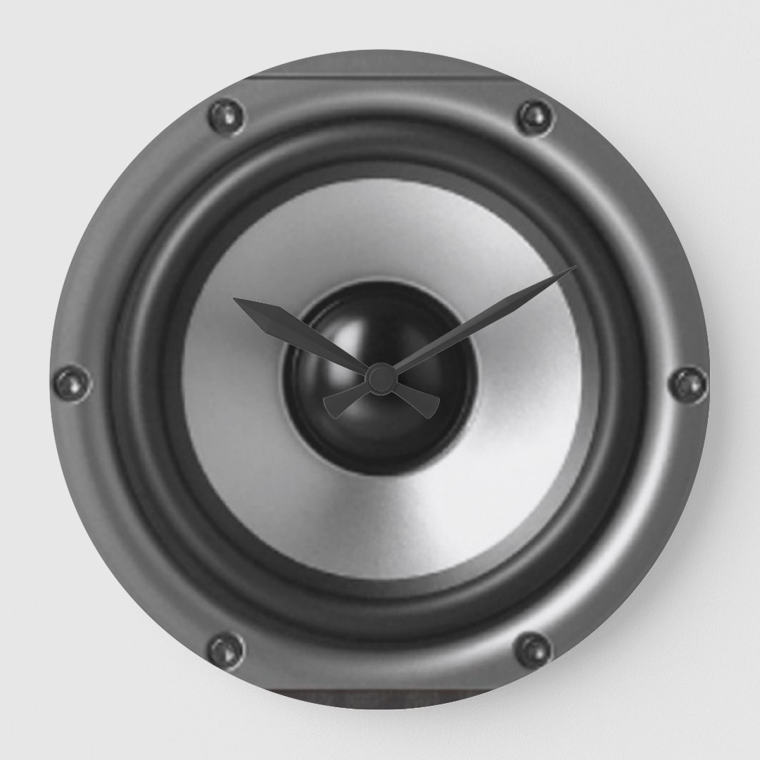 Speaker Wall Clock Zazzle