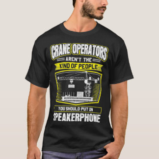 Speakerphone Crane Operator Premium T-Shirt