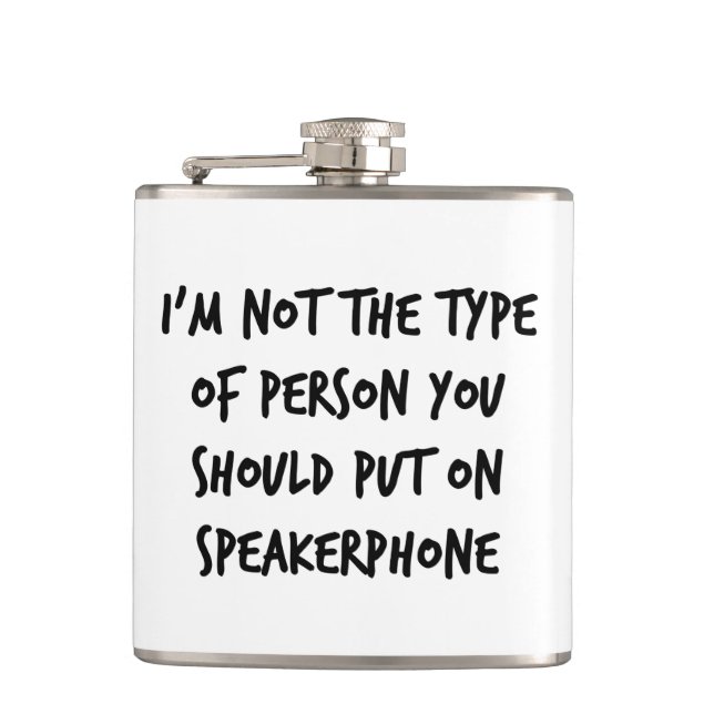 Speakerphone Flask (Front)