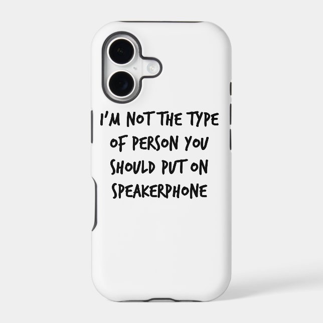 Speakerphone Iphone Case (Back)