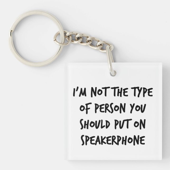 Speakerphone Keychain (Front)