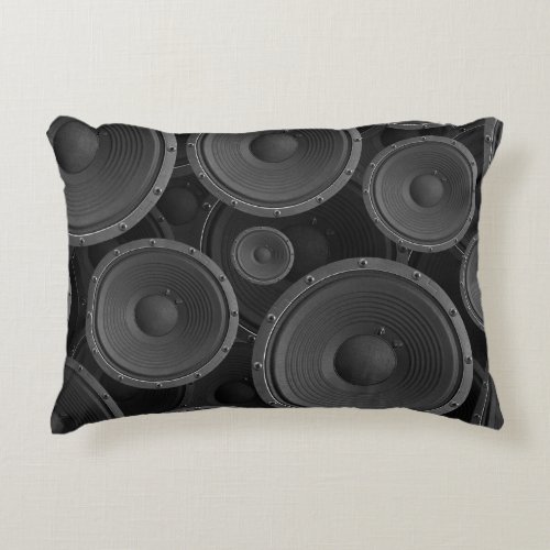 Speakers Continuous Texture Seamless Pattern Accent Pillow