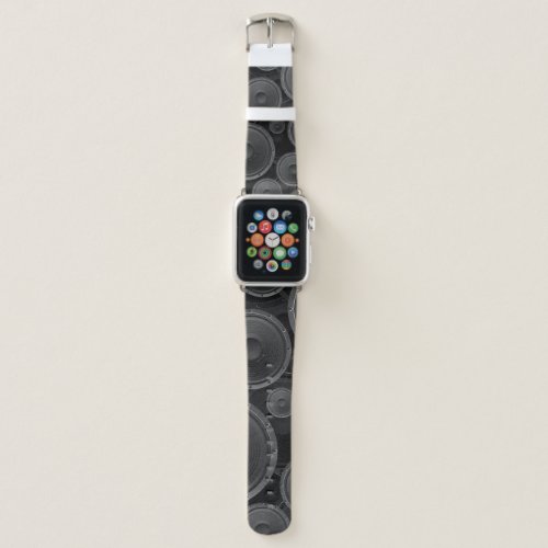 Speakers Continuous Texture Seamless Pattern Apple Watch Band
