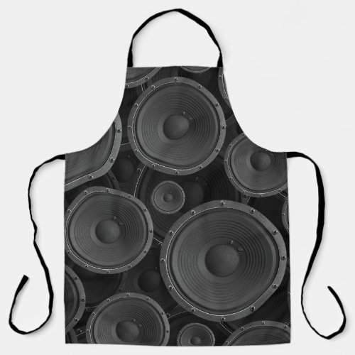 Speakers Continuous Texture Seamless Pattern Apron
