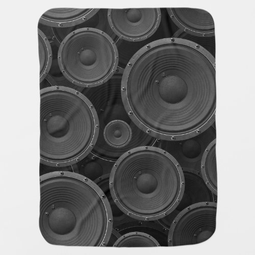 Speakers Continuous Texture Seamless Pattern Baby Blanket