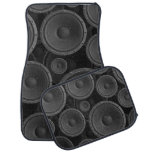 Speakers: Continuous Texture Seamless Pattern. Car Floor Mat