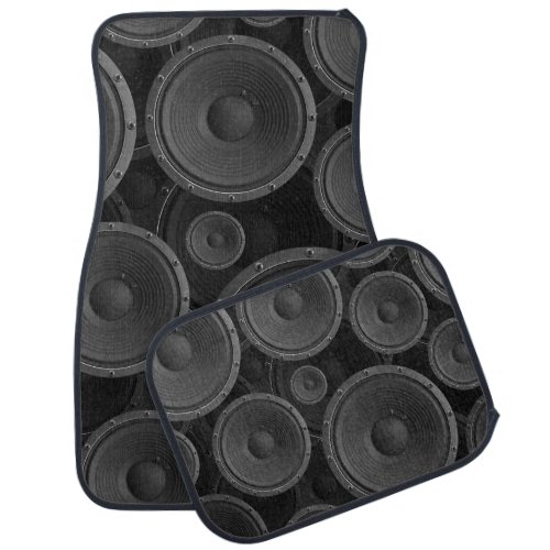 Speakers Continuous Texture Seamless Pattern Car Floor Mat