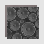 Speakers: Continuous Texture Seamless Pattern. Car Magnet