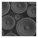 Speakers: Continuous Texture Seamless Pattern. Faux Canvas Print