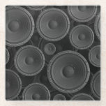 Speakers: Continuous Texture Seamless Pattern. Glass Coaster